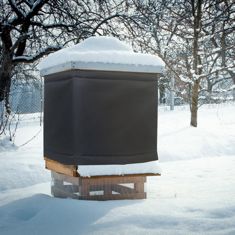 witbee Winter Bee Hive Wrap for 10 Frame Beehives, Beehive Insulation Wrap Cozy Windproof Warm Beehive Winter Protection Cover for 1 Deep Hives with 1 Medium Hive Box (80.7"x15.7") - Image 5